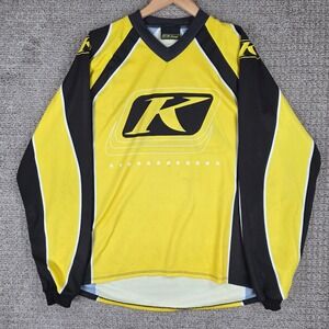 Klim Air Kontrol Motocross Jersey Mens XL Yellow Black Made in USA Racing